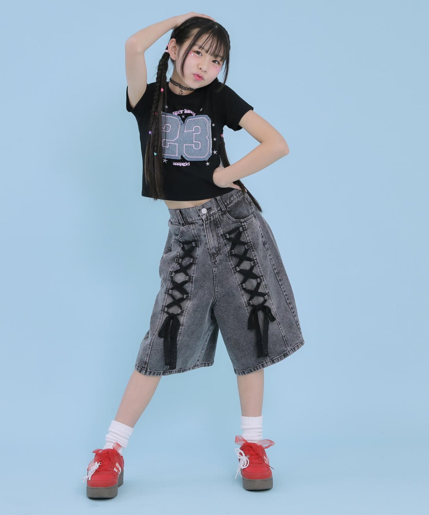 ブラック(XSサイズ着用/身長：約145cm)