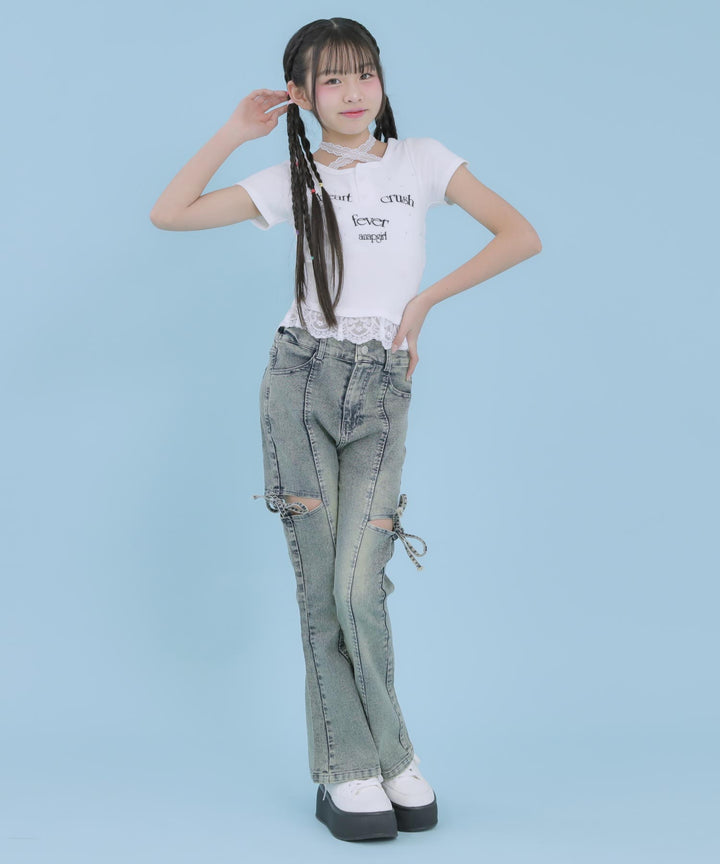 ホワイト(XSサイズ着用/身長：約145cm)