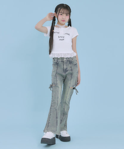 ホワイト(XSサイズ着用/身長：約145cm)