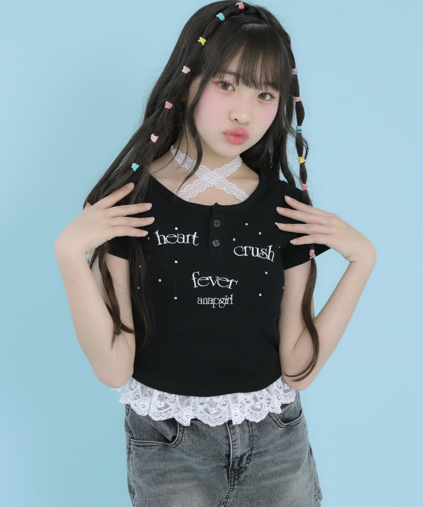 ブラック(XSサイズ着用/身長：約147cm)
