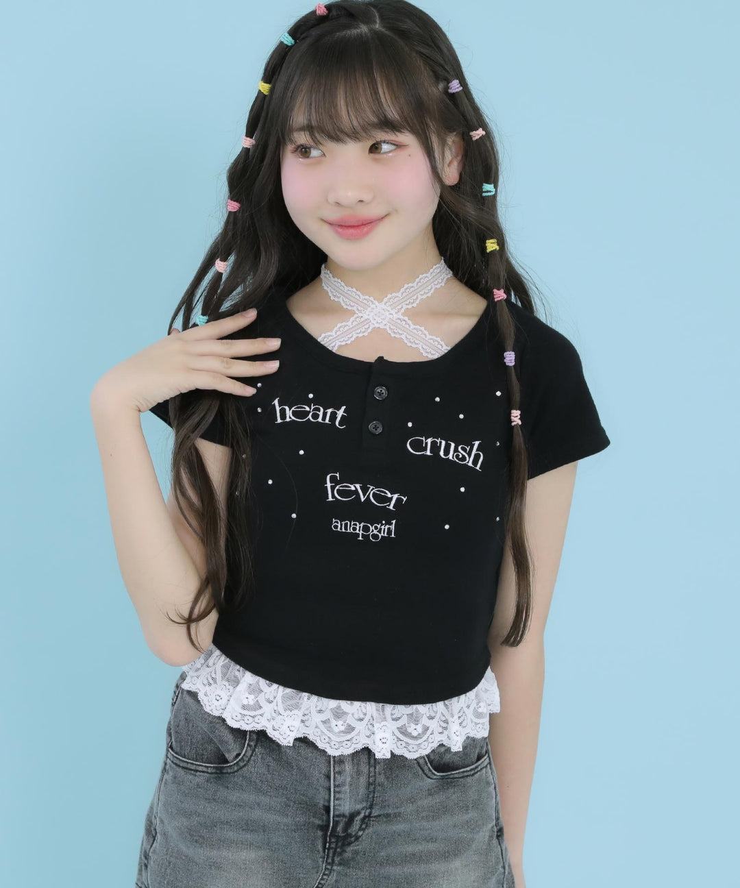 ブラック(XSサイズ着用/身長：約147cm)