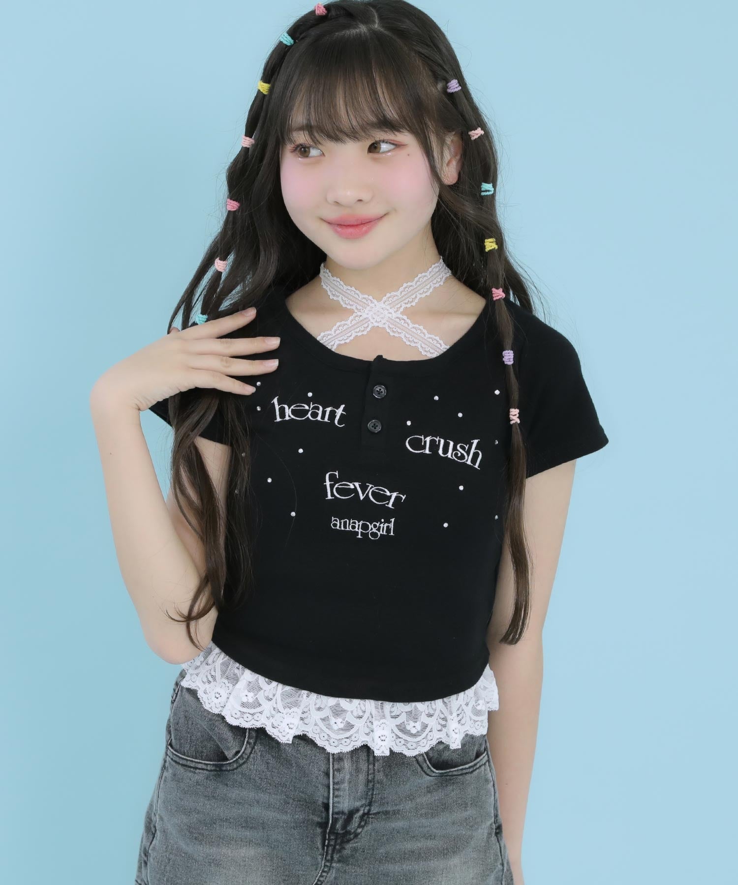 ブラック(XSサイズ着用/身長：約147cm)