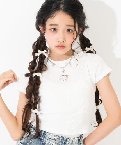 ホワイト(Sサイズ着用/身長：約150cm)