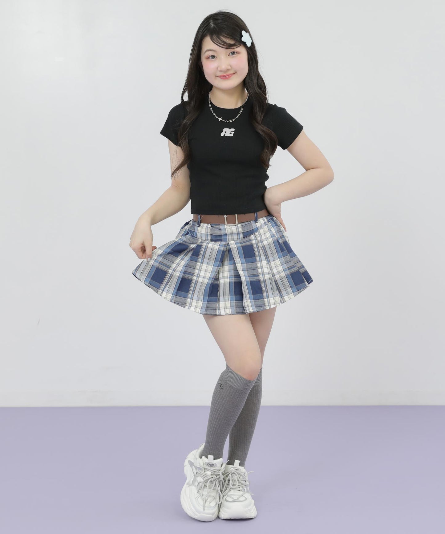 ブラック(Sサイズ着用/身長：約152cm)