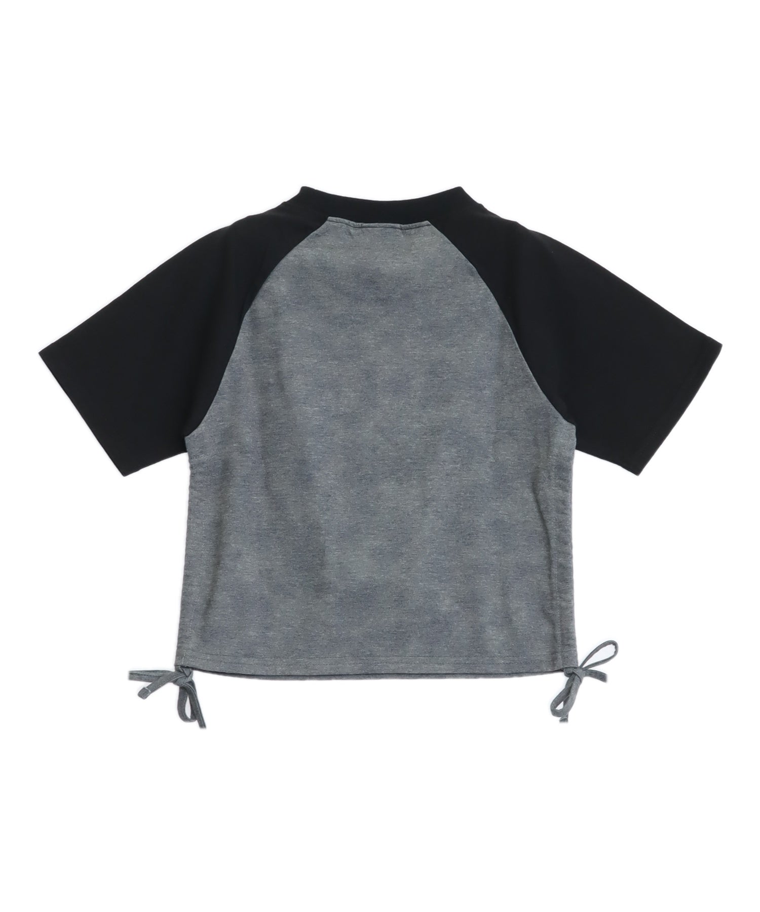 ROCK プリント ヴィンテージ風 シャーリング Tシャツ トップス 913