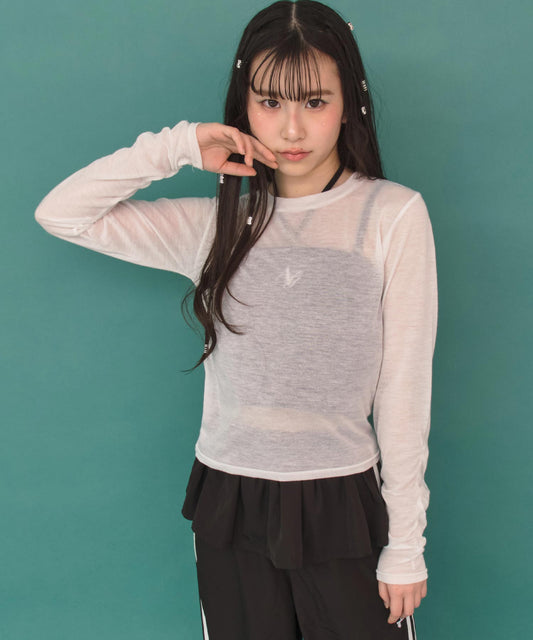 シアー プリント ロンT 913-7935