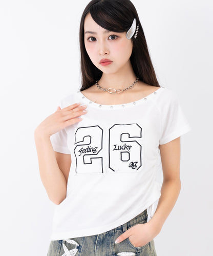 ホワイト(Sサイズ着用/身長：約150cm)