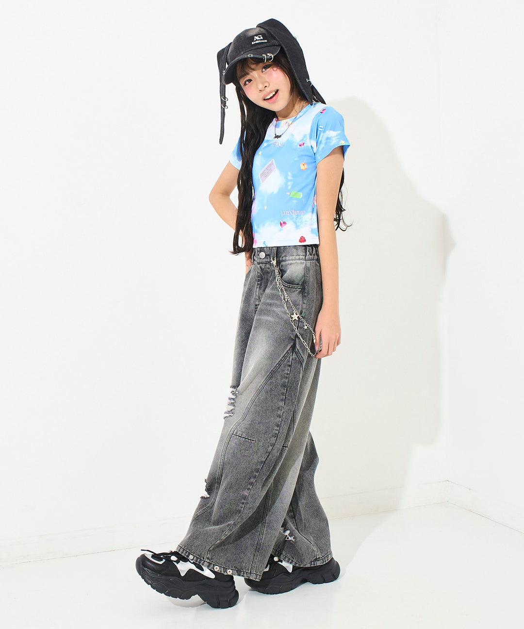 ブルー/145cm(Sサイズ着用)