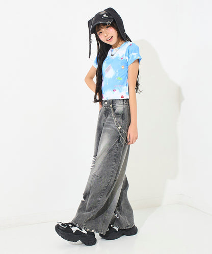 ブルー/145cm(Sサイズ着用)