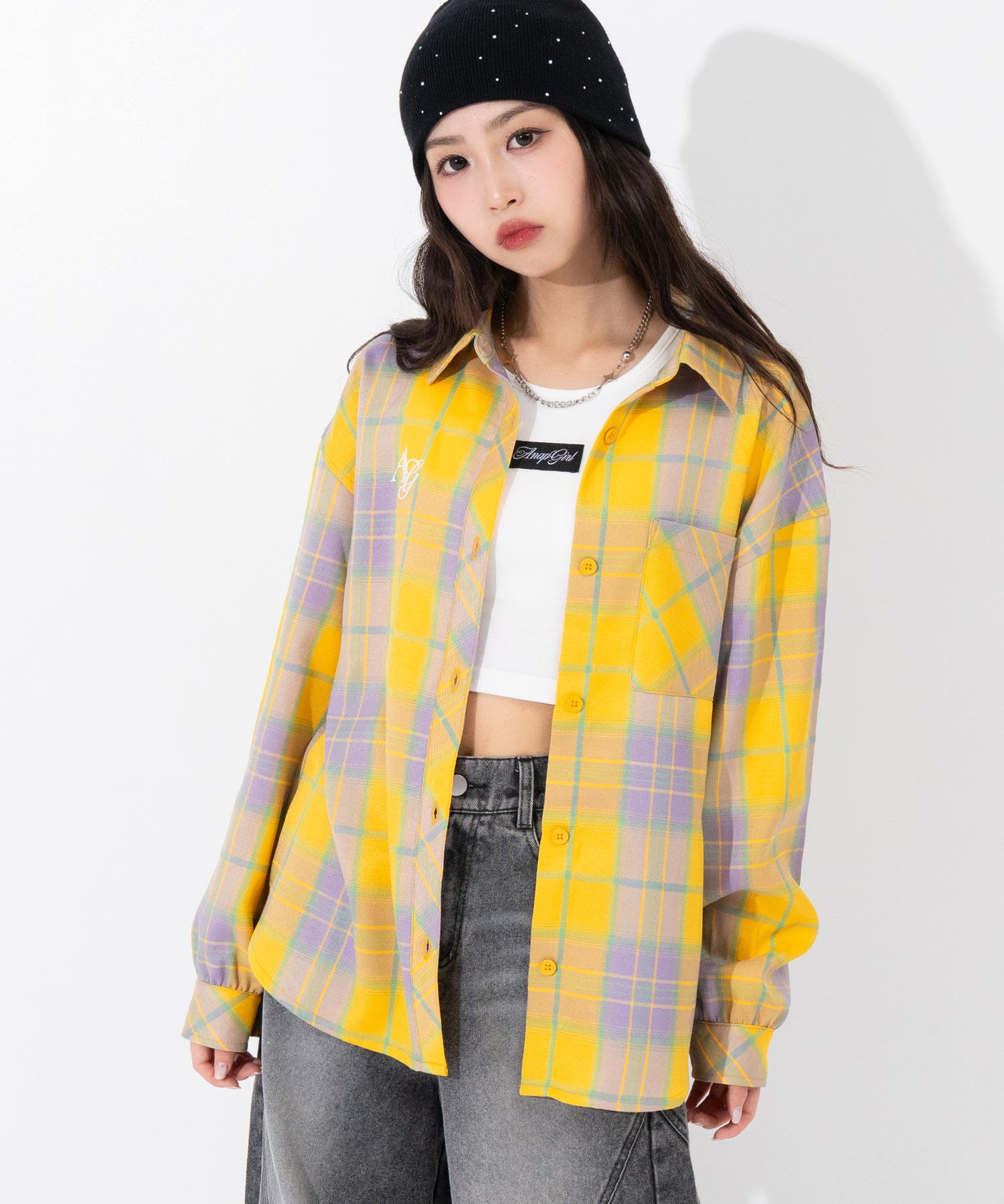 エンジェル羽 オーバー チェックシャツ 913-7951 – ANAP オンライン
