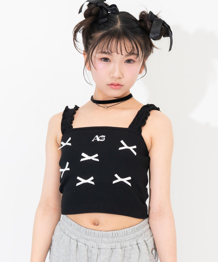 ブラック(Sサイズ着用/身長：約140cm)