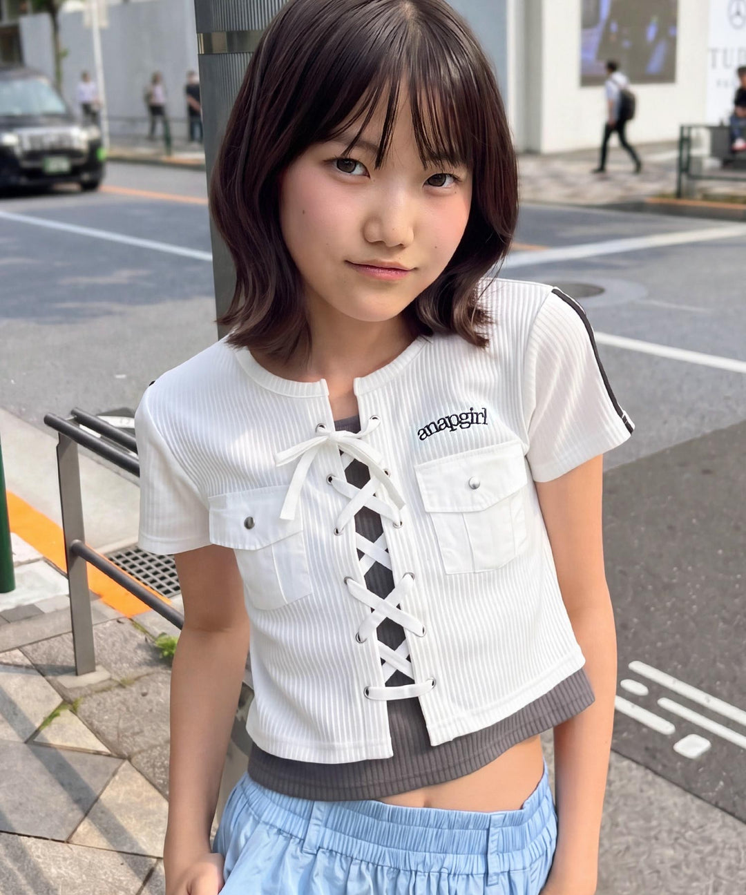 ホワイト(Sサイズ着用/身長：約156cm)