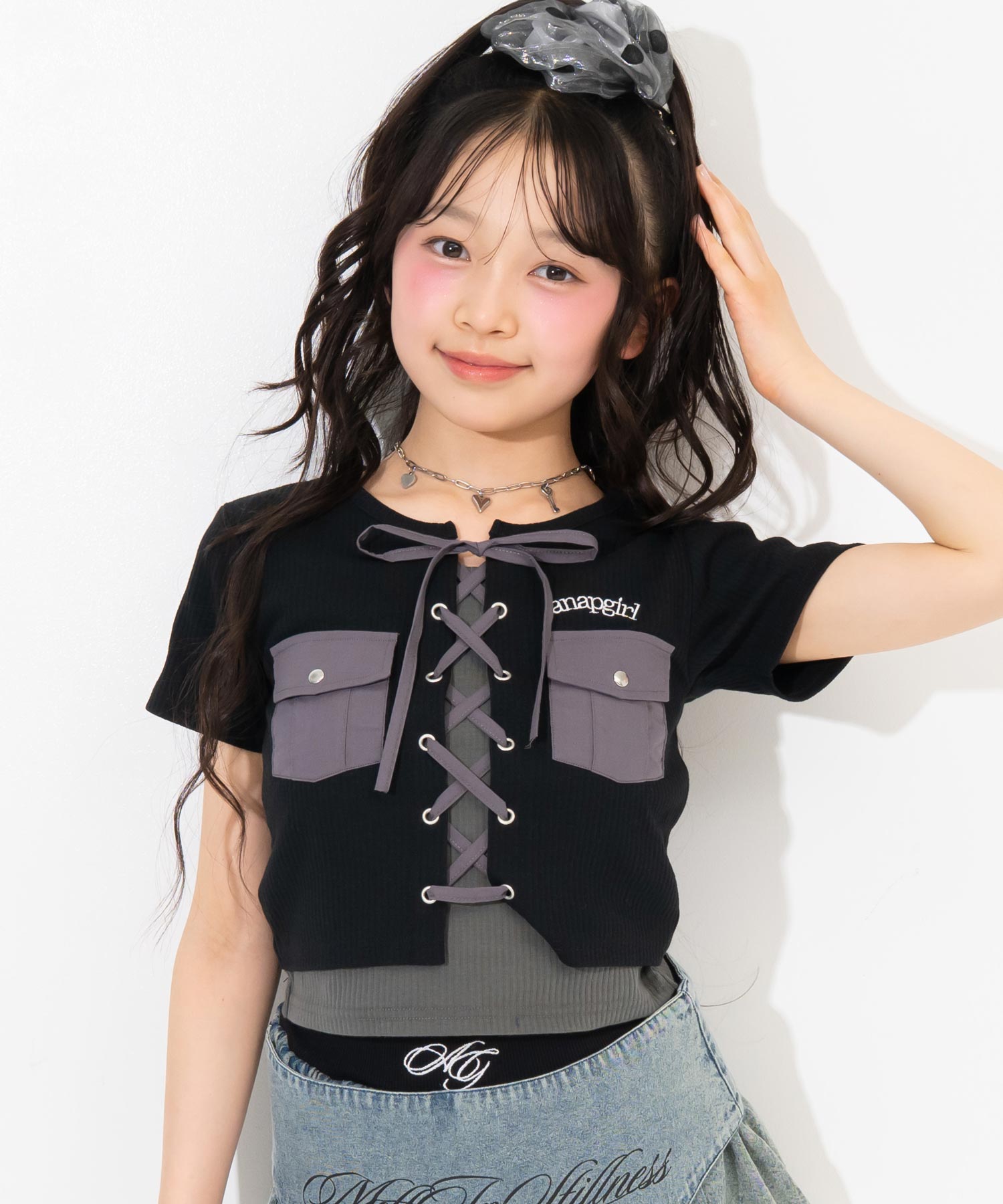 ライン入 スピンドル レイヤード リブトップス 913-7960 – ANAP