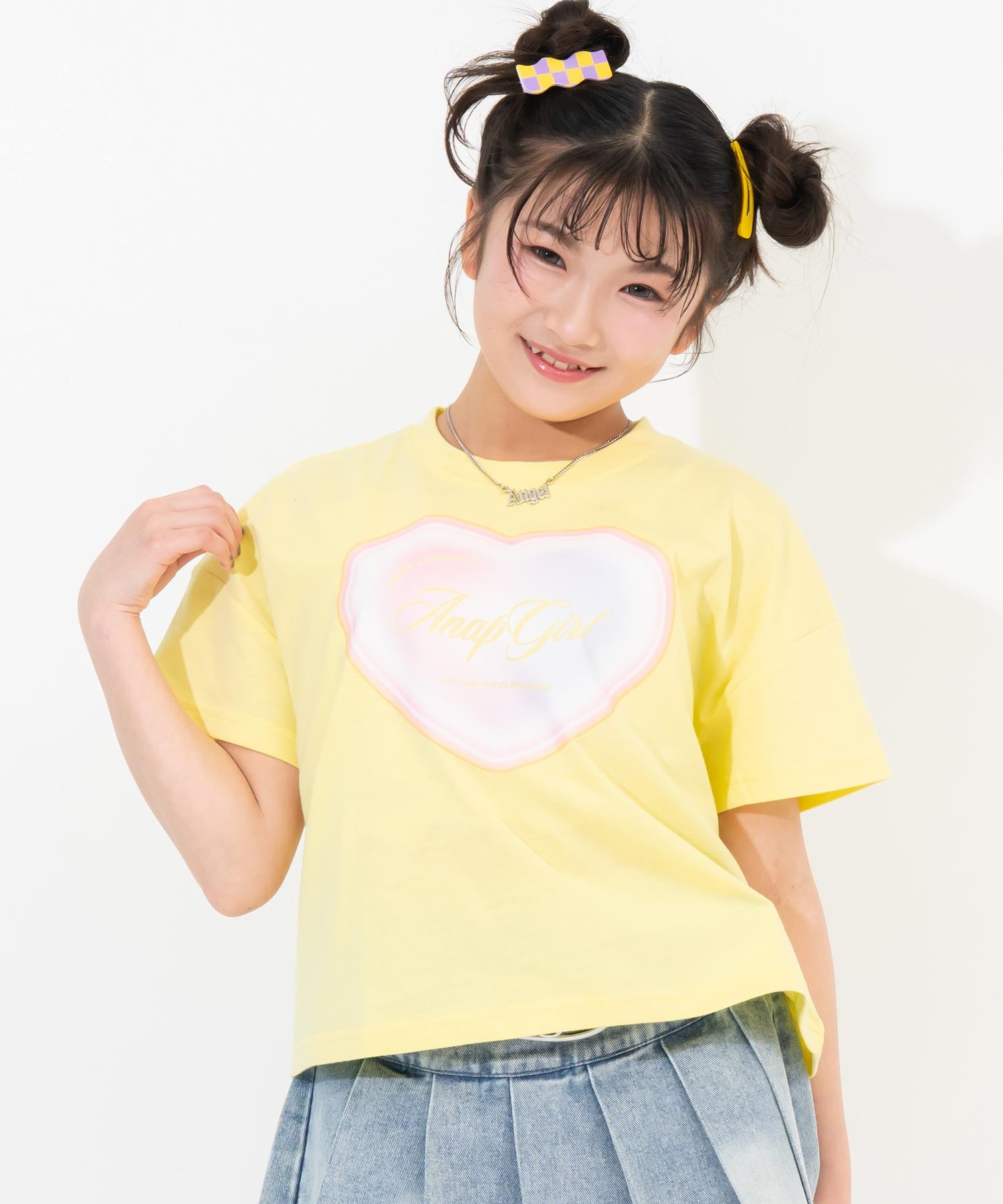 グラデーションハートプリント クロップドTシャツ 913-7967 – ANAP