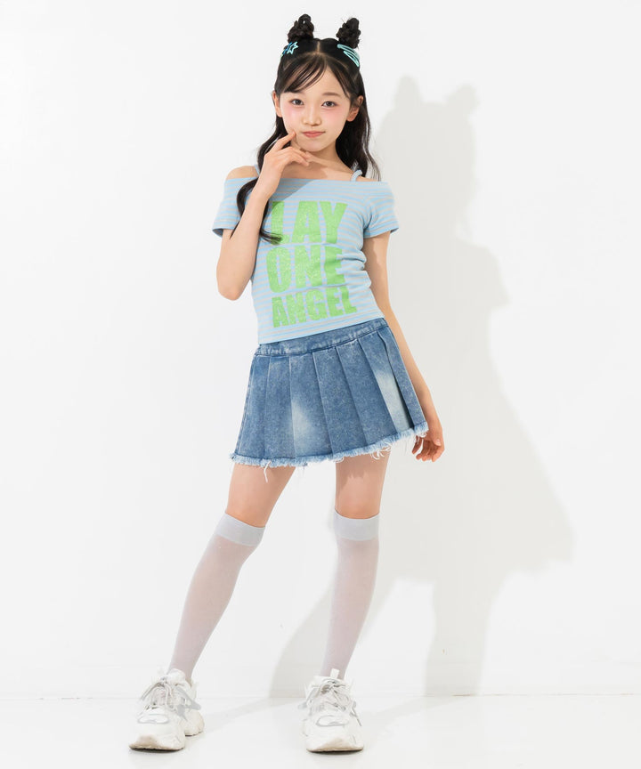 ライトブルー(Sサイズ着用/身長：約146cm)