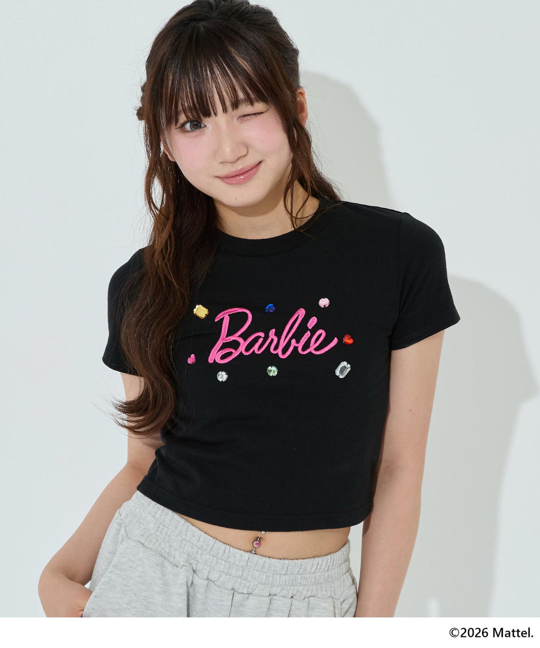 ブラック(Mサイズ着用/身長：約153cm)