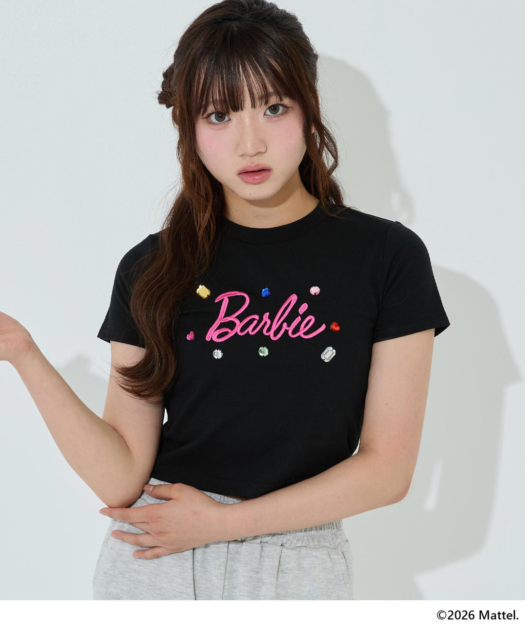 ブラック(Mサイズ着用/身長：約153cm)