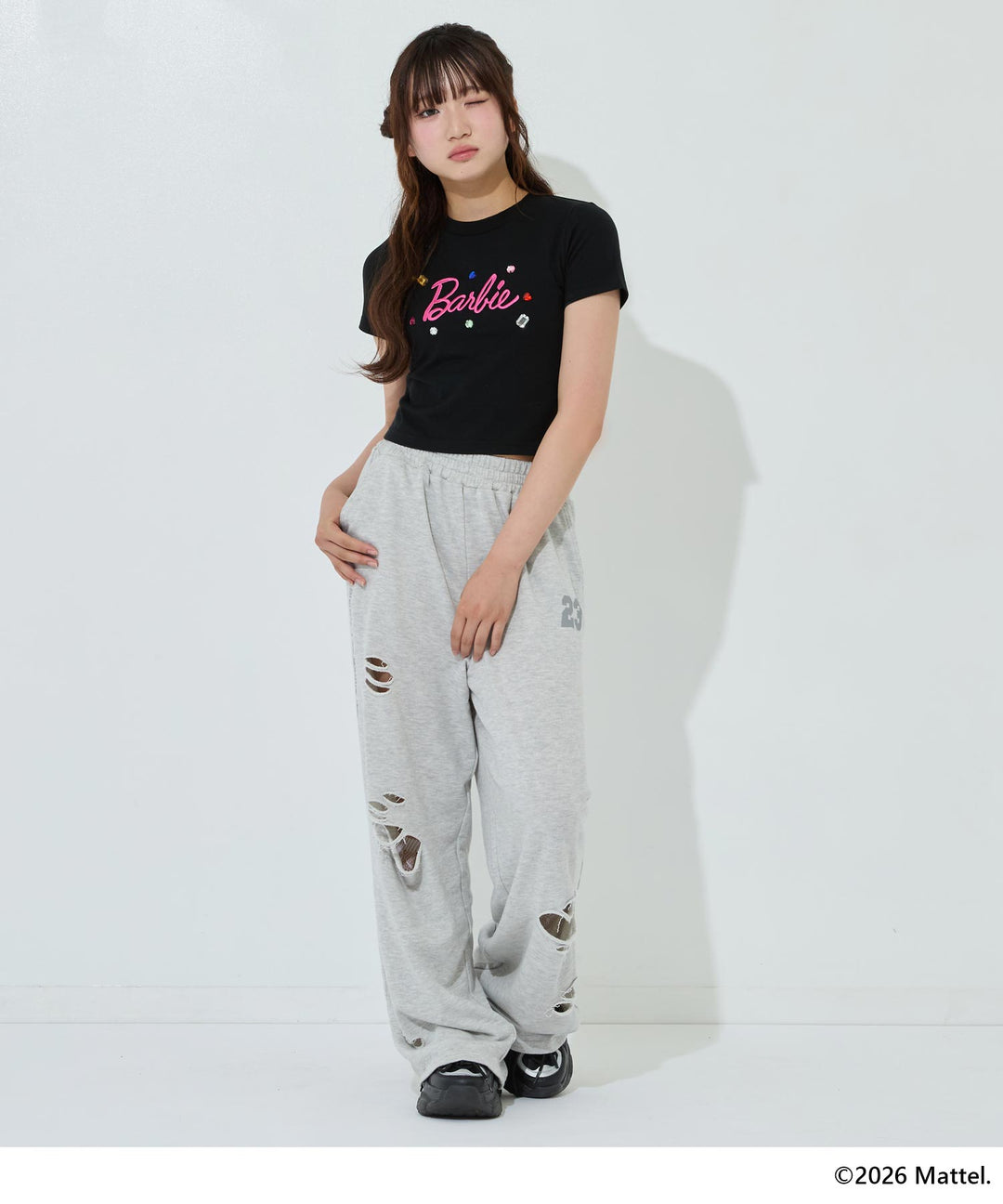ブラック(Mサイズ着用/身長：約153cm)