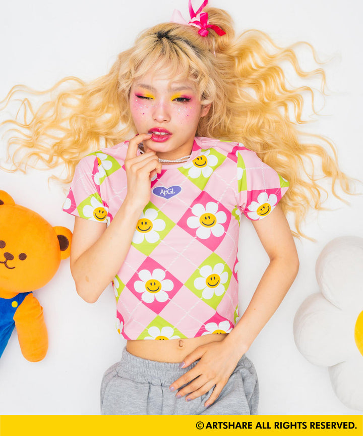 ピンク(Sサイズ着用/身長：約152cm)