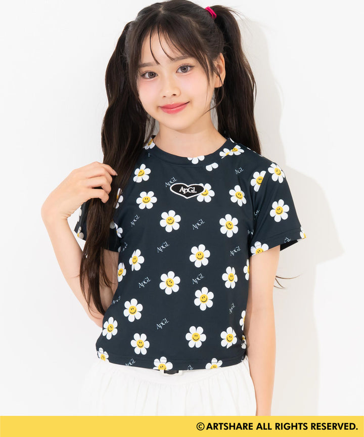 ブラック(Sサイズ着用/身長：約139cm)