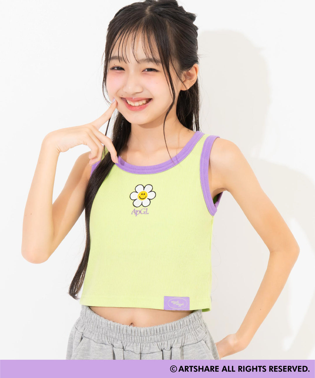 ライム(Sサイズ着用/身長：約143cm)