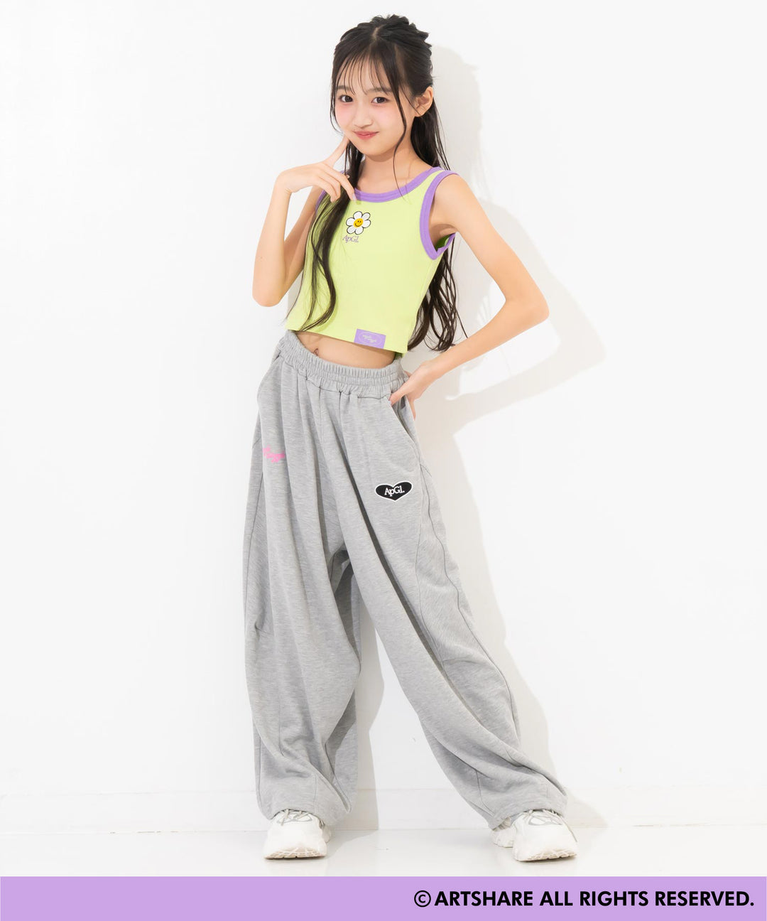 ライム(Sサイズ着用/身長：約143cm)