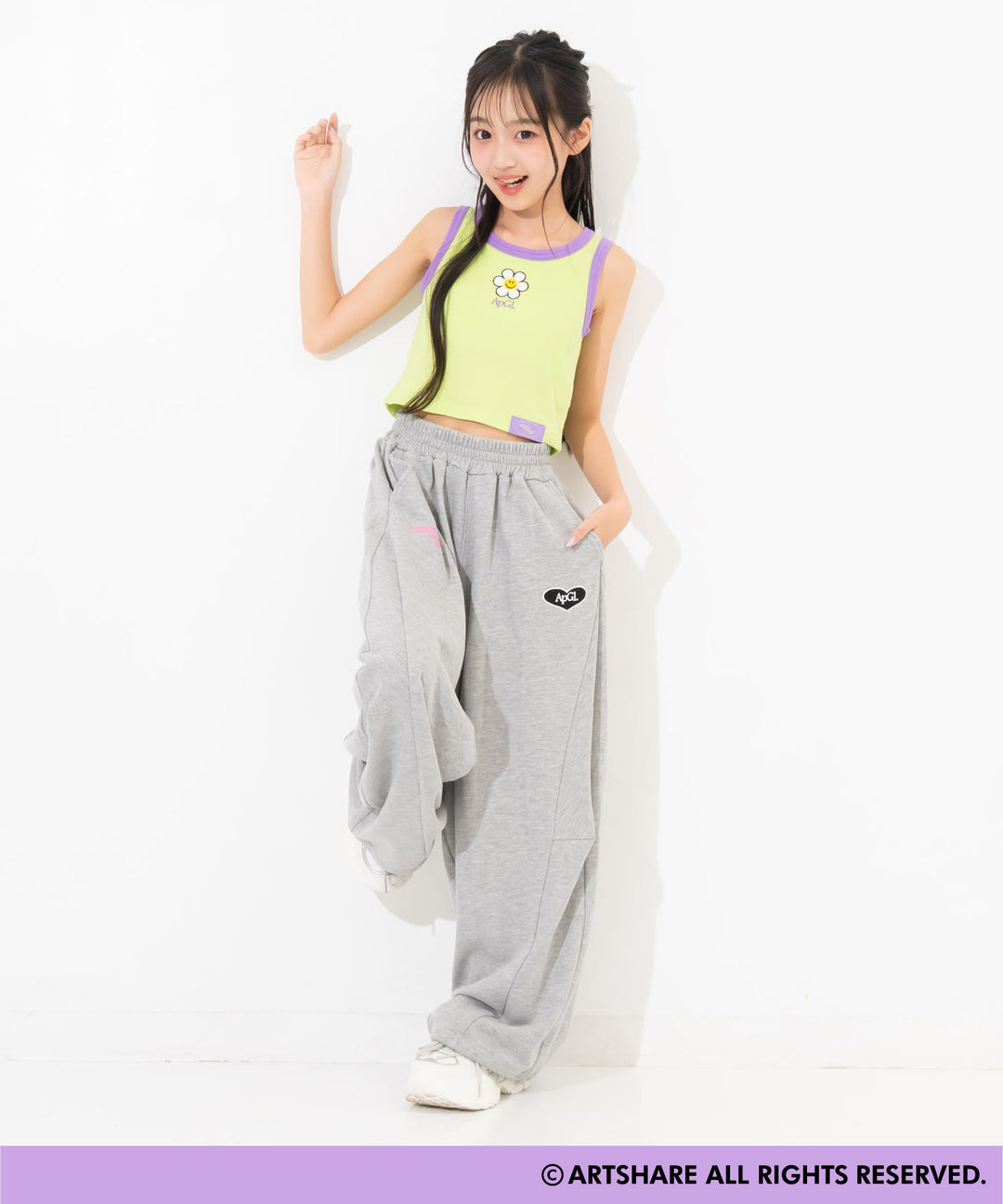 ライム(Sサイズ着用/身長：約143cm)