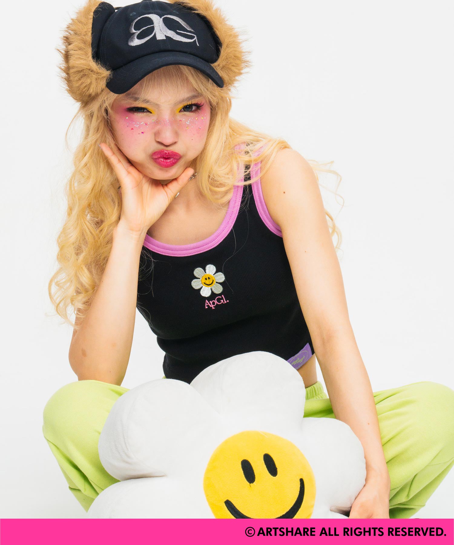 wiggle wiggle × ANAP GiRL コラボパッド付タンクトップ 913-7993