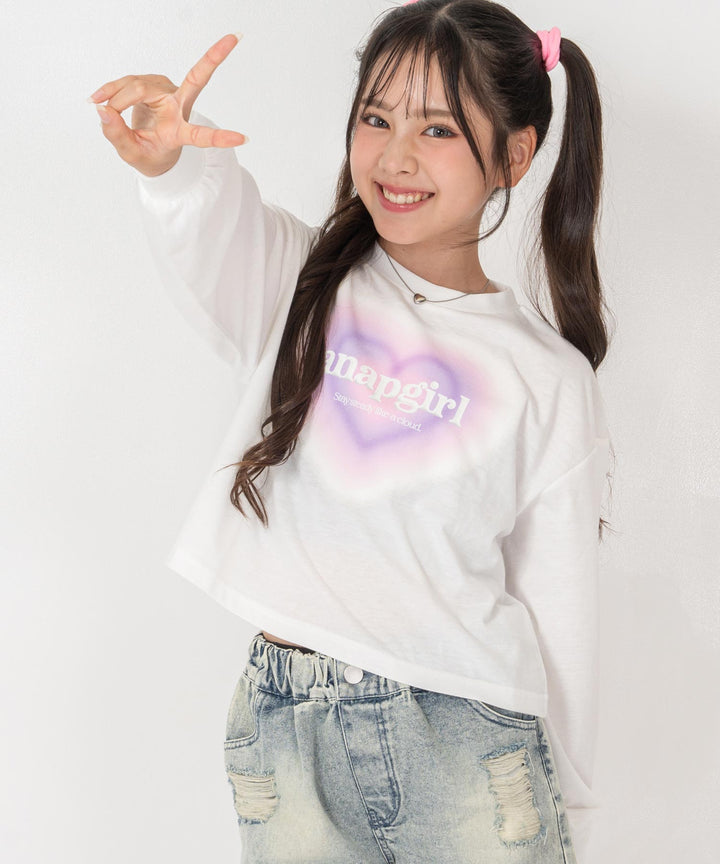 ホワイト(XSサイズ着用/身長：約139cm)