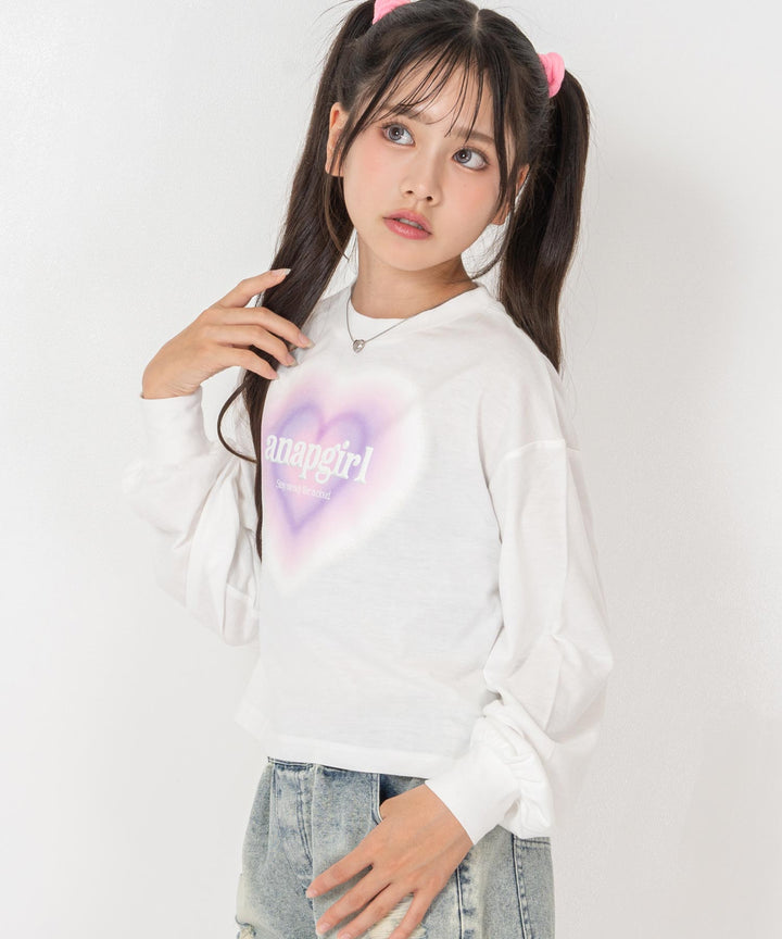 ホワイト(XSサイズ着用/身長：約139cm)