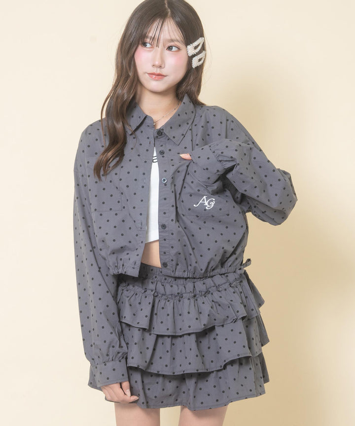 グレー(Mサイズ着用/身長：約156cm)