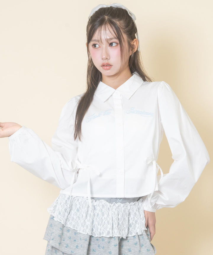 ホワイト(Mサイズ着用/身長：約156cm)