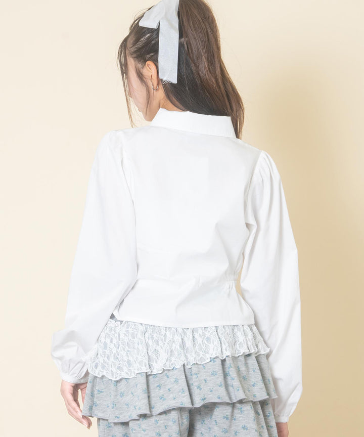 ホワイト(Mサイズ着用/身長：約156cm)