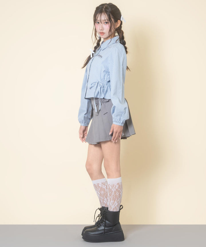 ライトブルー(Mサイズ着用/身長：約156cm)