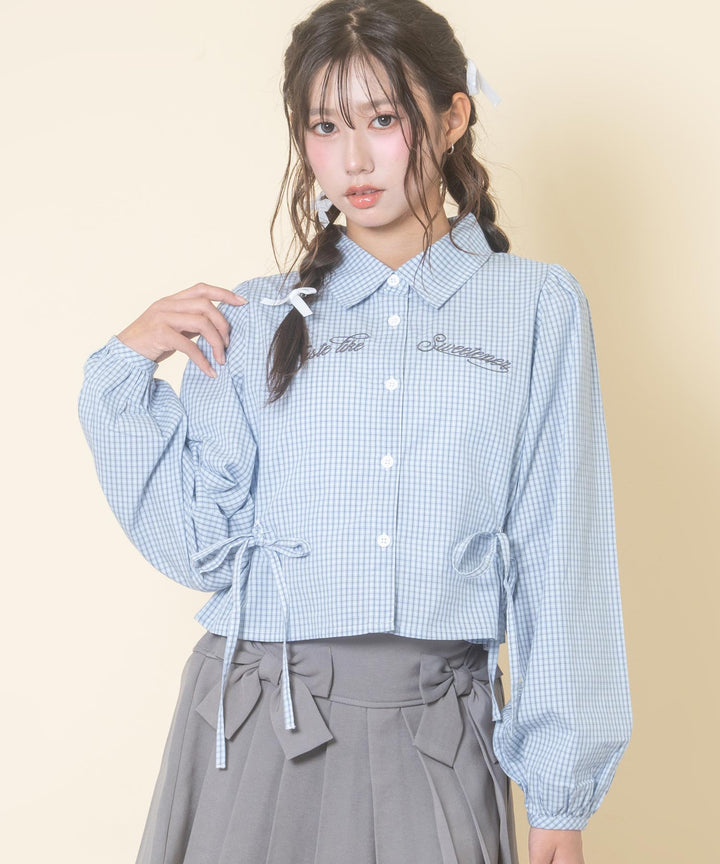ライトブルー(Mサイズ着用/身長：約156cm)