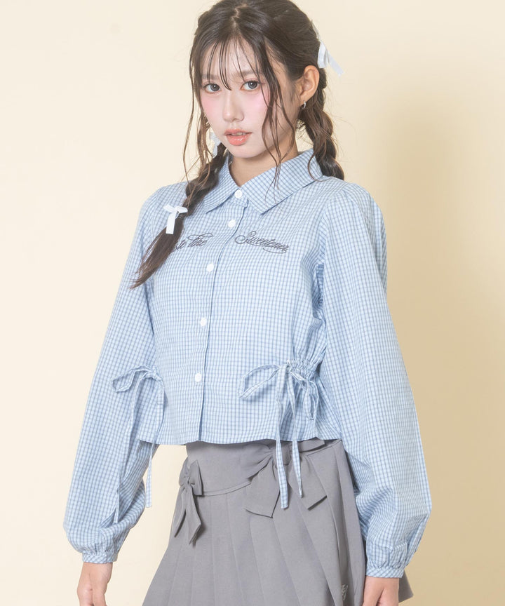 ライトブルー(Mサイズ着用/身長：約156cm)