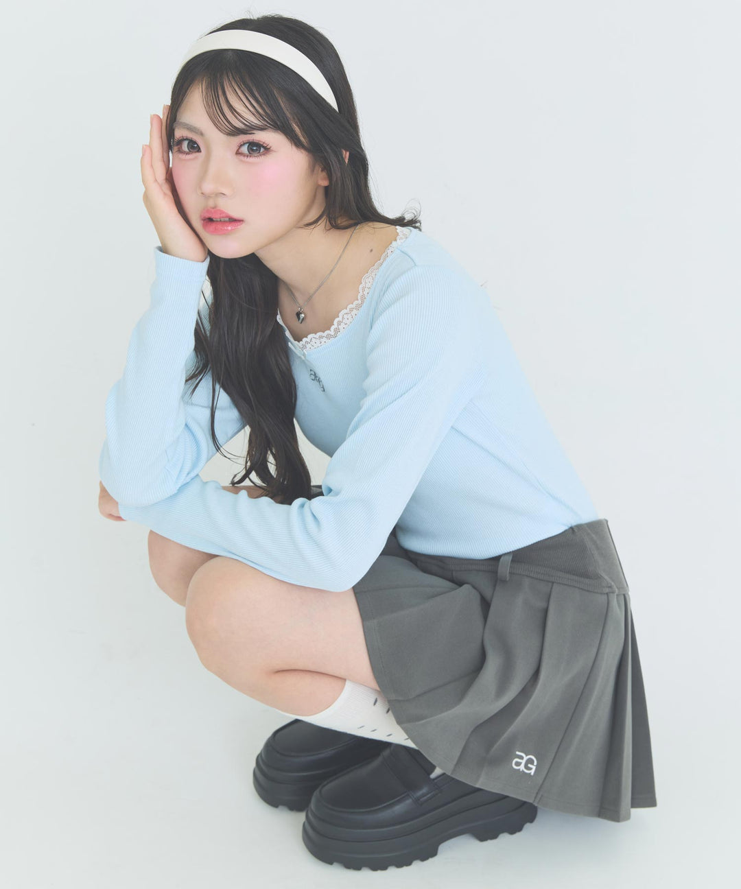 サックス(Ｍサイズ着用/身長：約162cm)