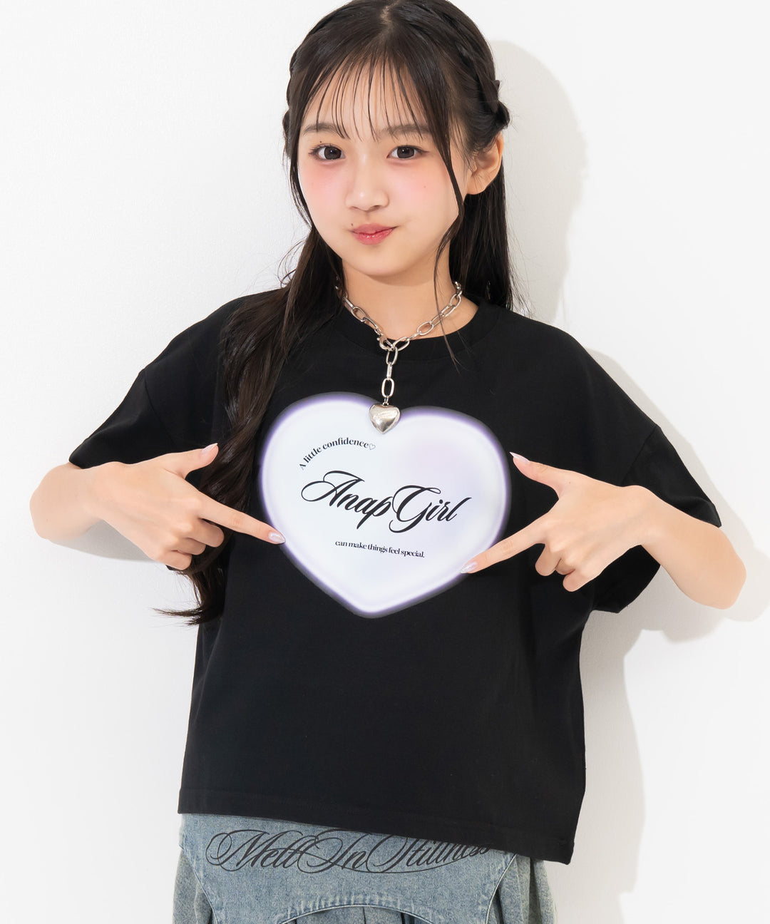 ブラック(Sサイズ着用/身長：約143cm)