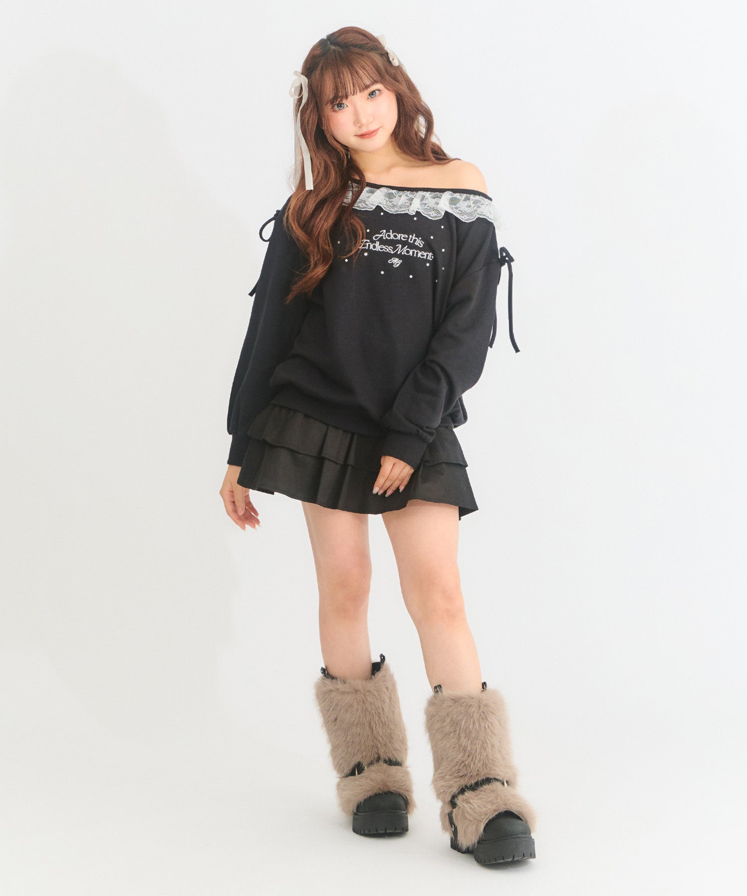 2WAYフリルスウェットトップス 913-8027 – ANAP オンラインショップ