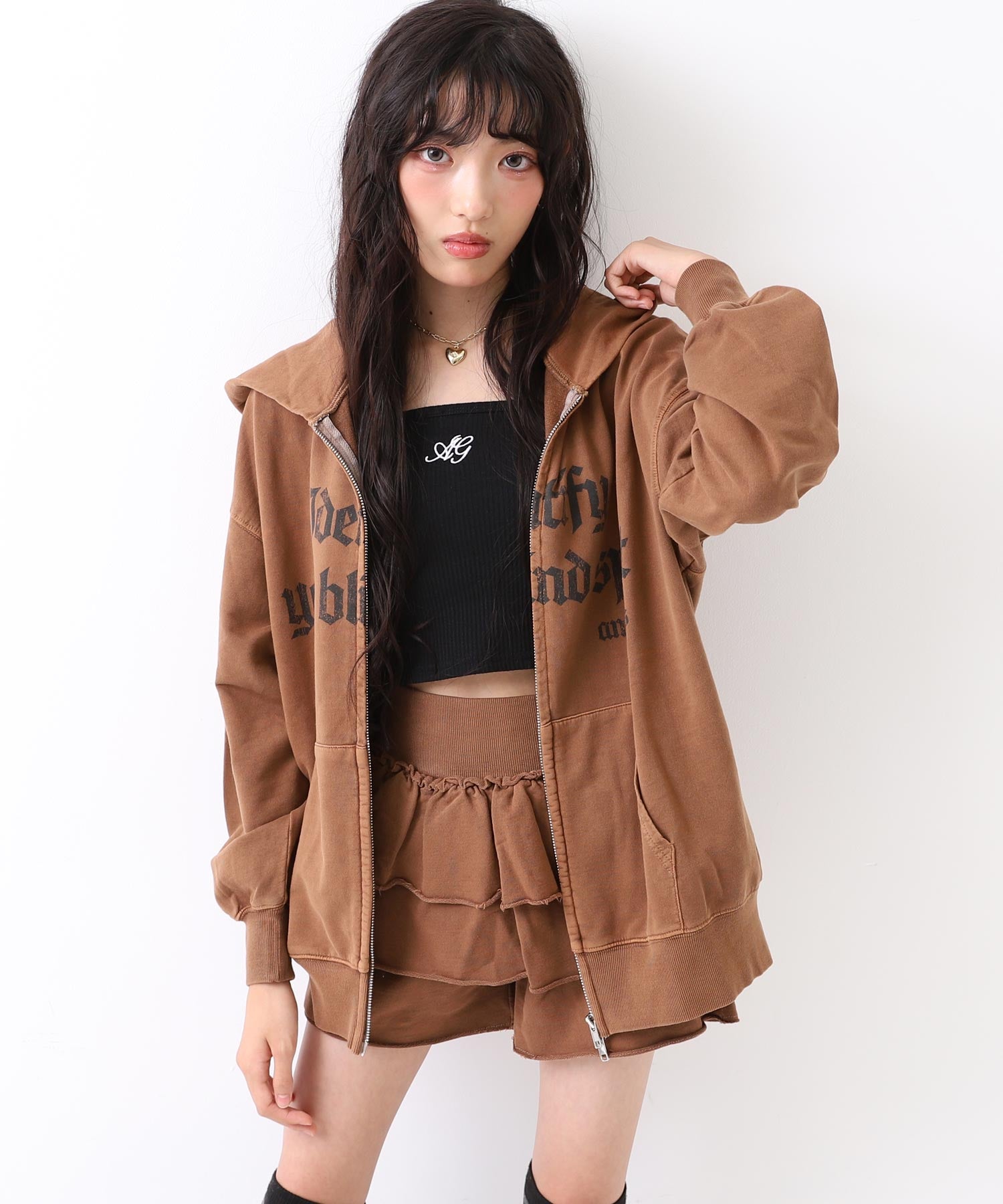 (新色)ブラウン/152cm(Sサイズ着用)