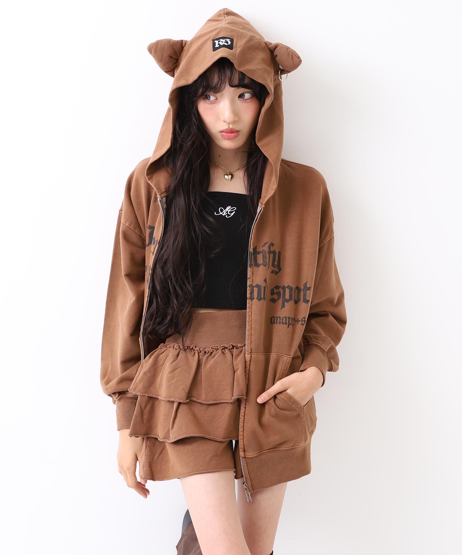 (新色)ブラウン/152cm(Sサイズ着用)