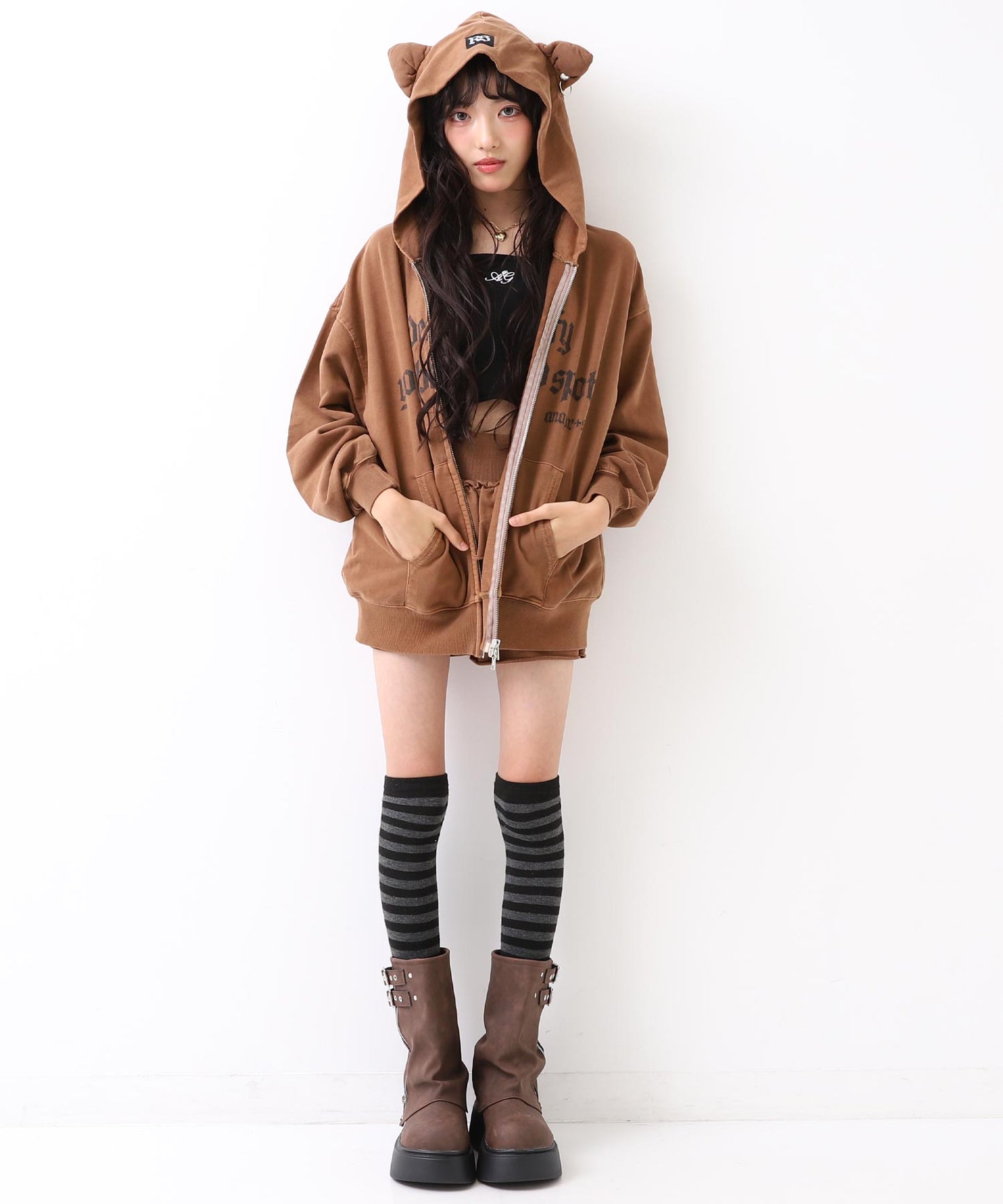 (新色)ブラウン/152cm(Sサイズ着用)