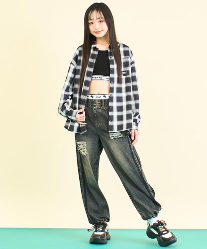 ANAPR+S オーバー チェック シャツ (キッズお揃い)【ユニセックス】 914-7657