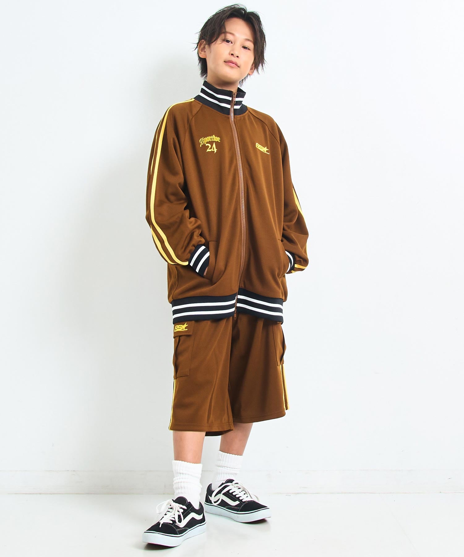 ブラウン/151cm(Sサイズ着用)