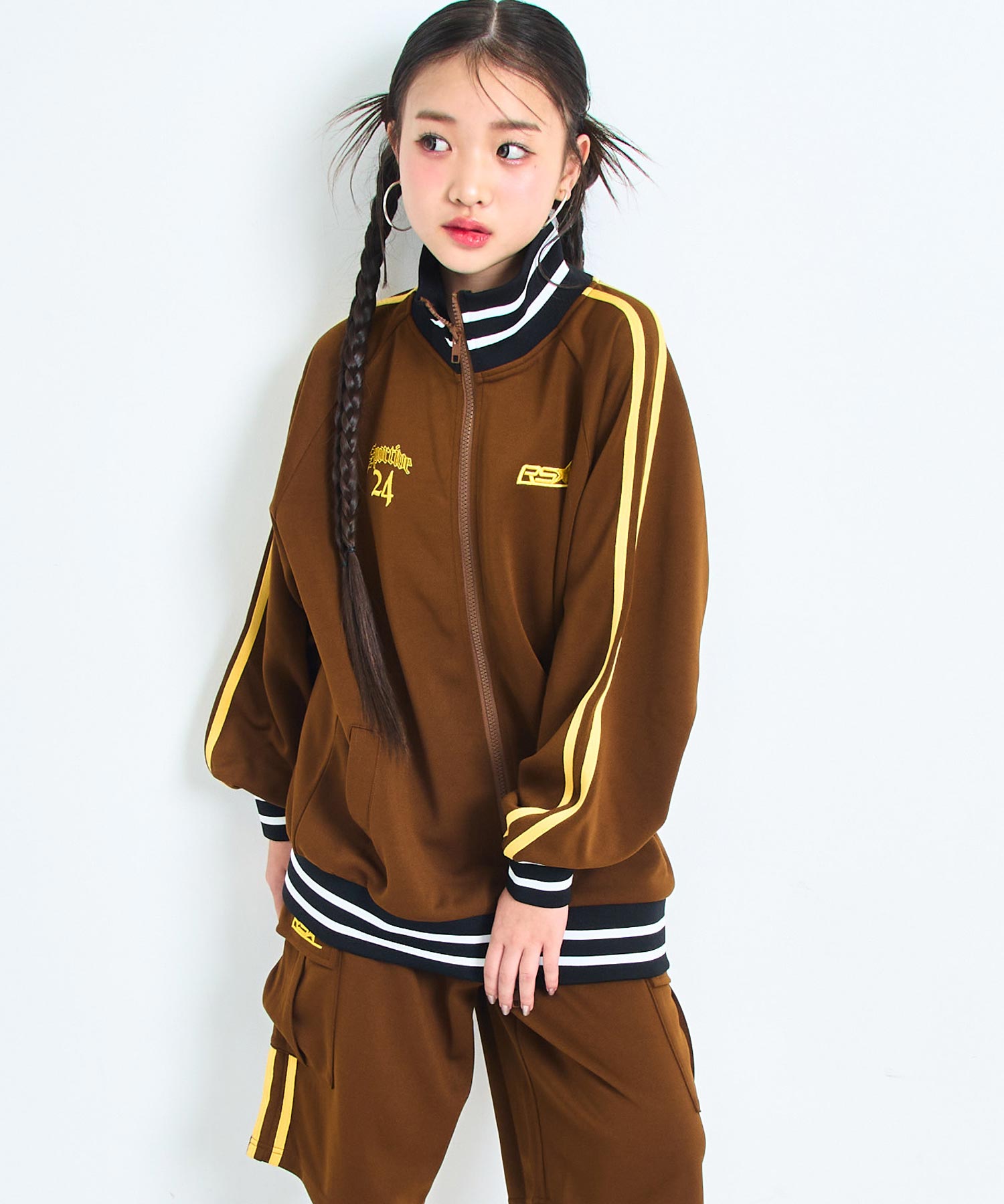 ブラウン/143cm(XSサイズ着用)