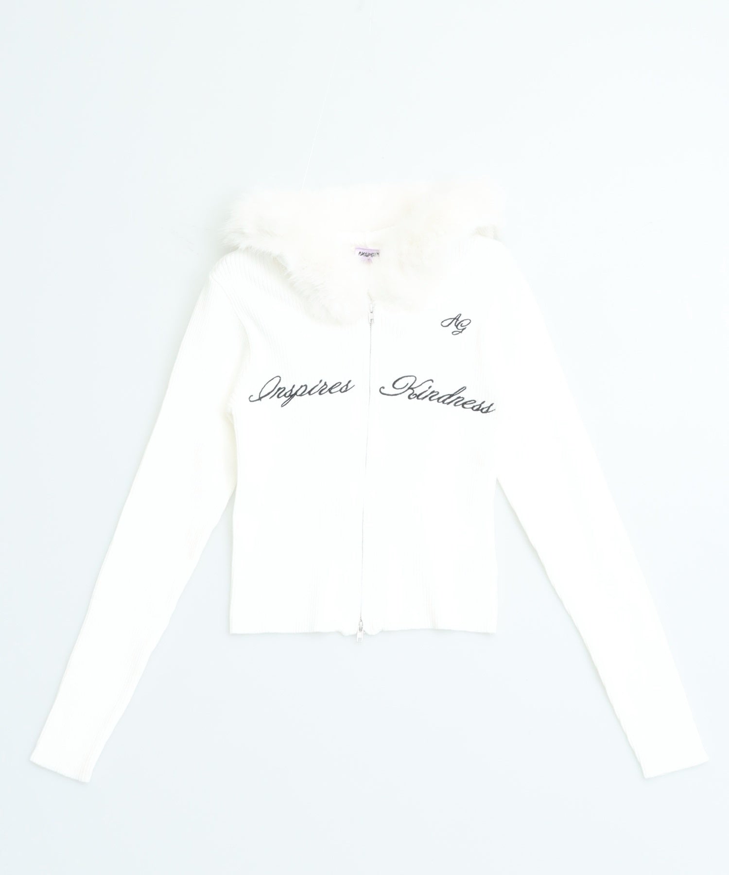ファー付 ニット ダブル ジップパーカー 914-7816 – ANAP オンライン