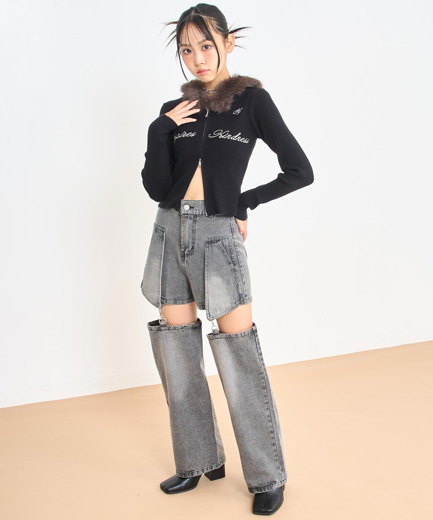 ブラック/150cm(Sサイズ着用)