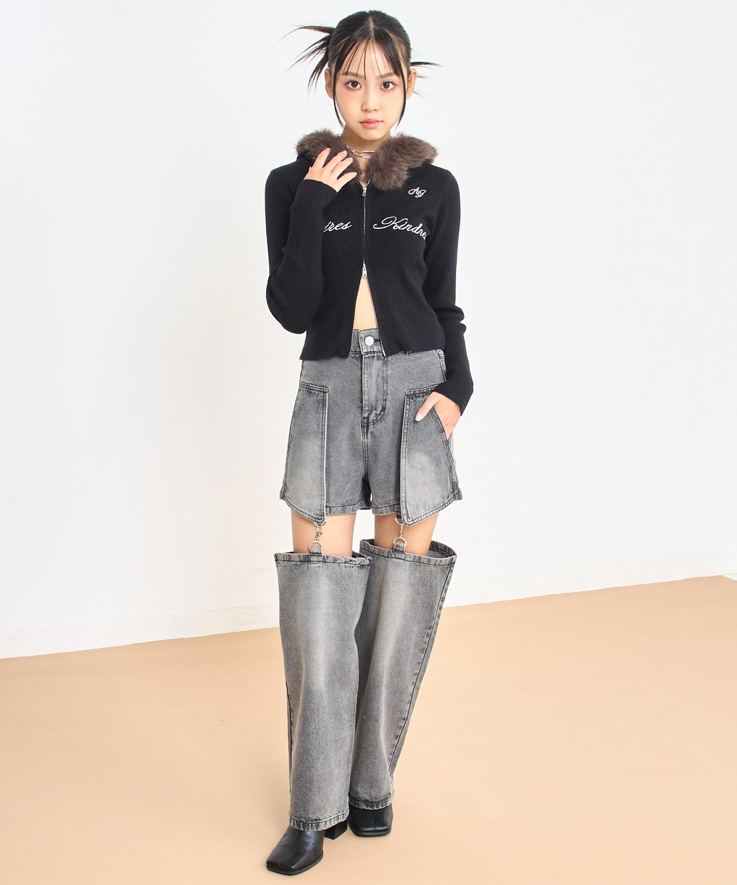 ブラック/150cm(Sサイズ着用)