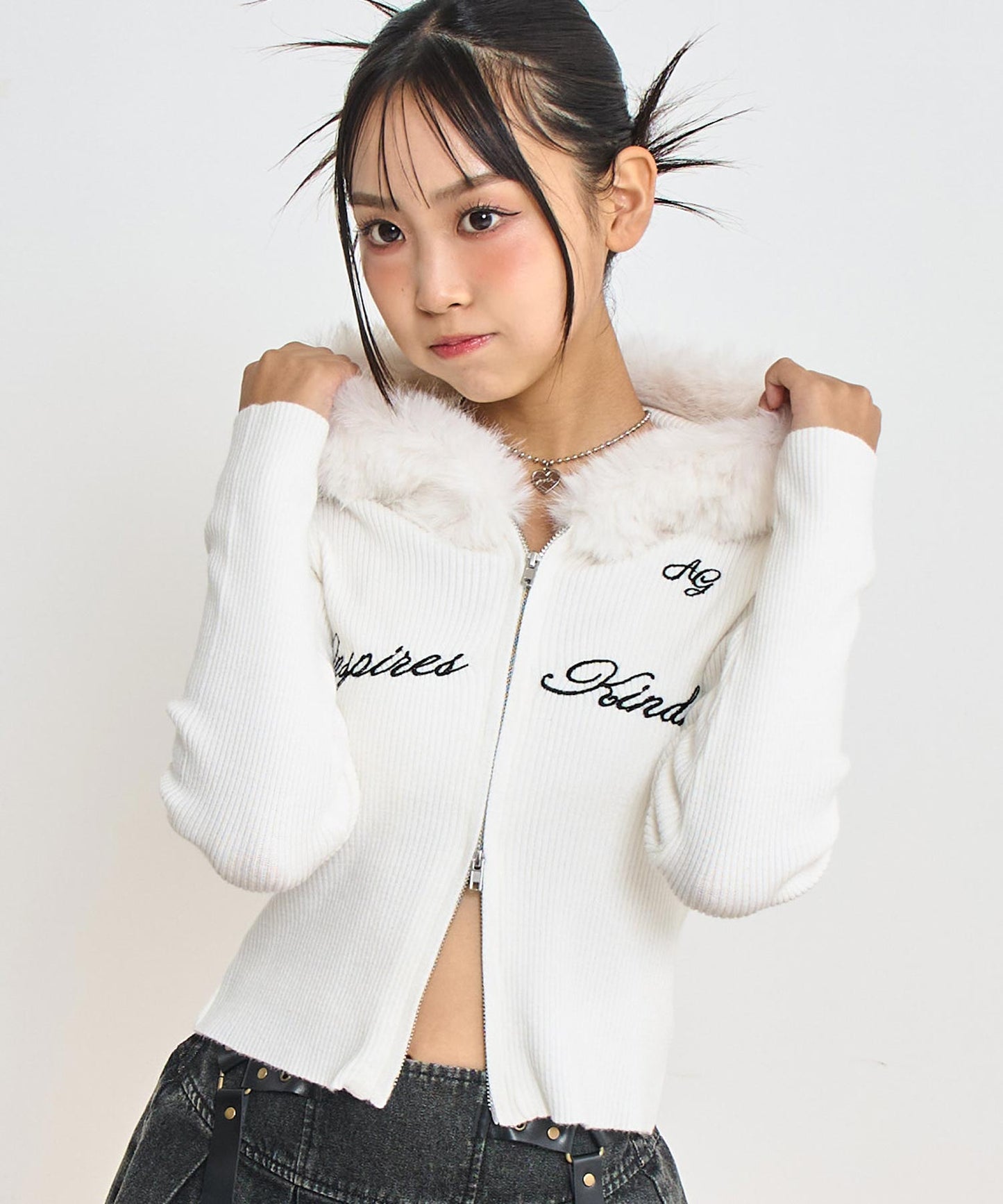 ホワイト/150cm(Sサイズ着用)