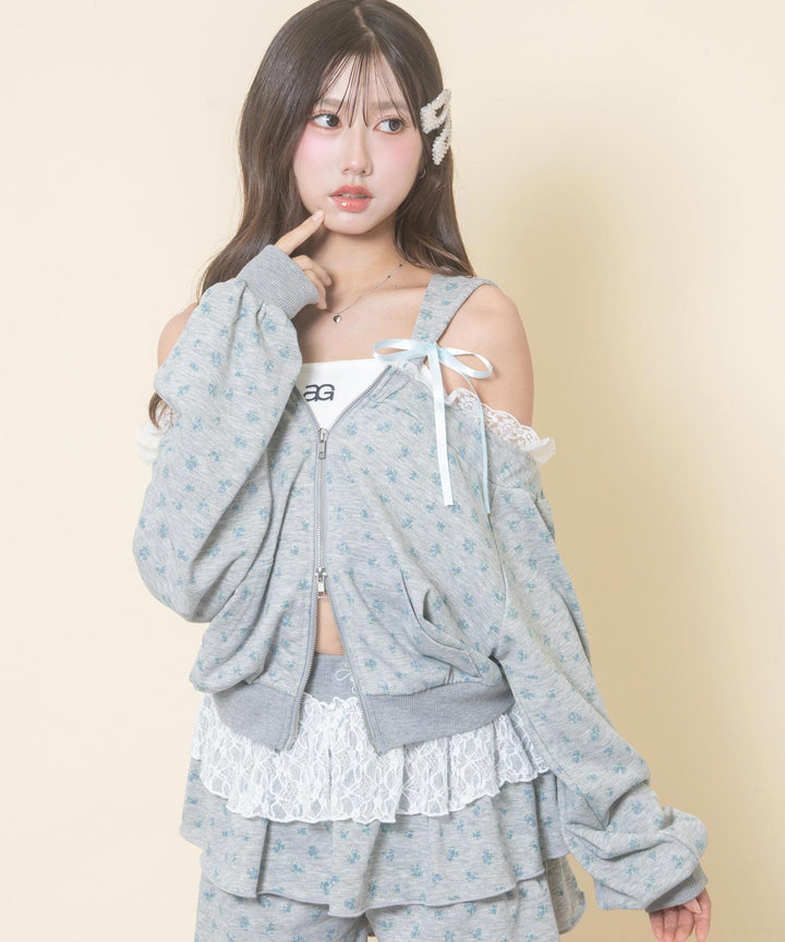ライトグレー(Mサイズ着用/身長：約156cm)